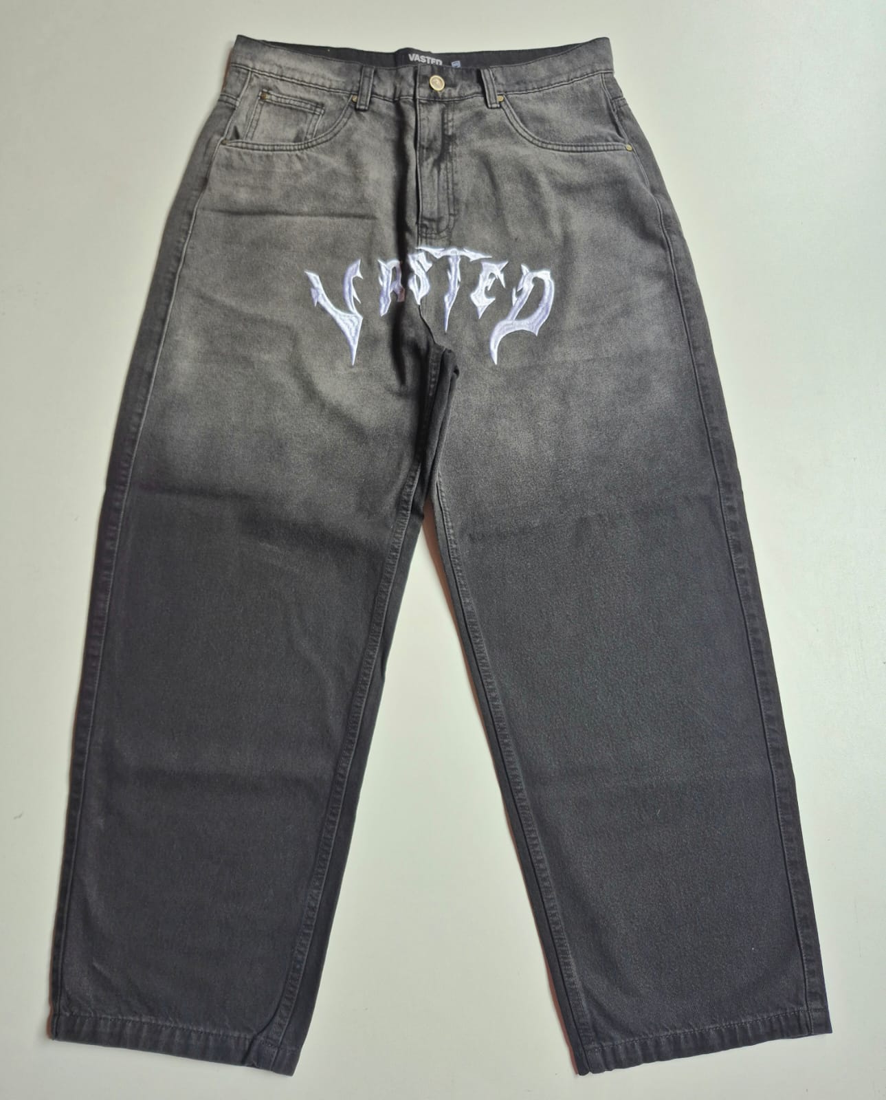 Jeans baggy semi balloon terry
