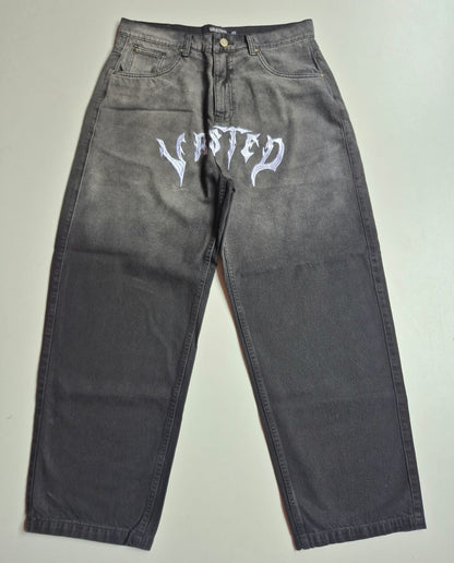 Jeans baggy semi balloon terry