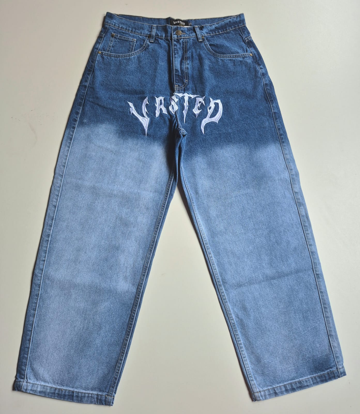 Jeans baggy semi balloon terry