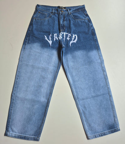 Jeans baggy semi balloon terry