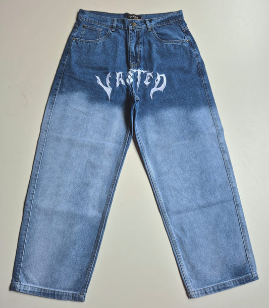 Jeans baggy semi balloon terry