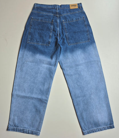 Jeans baggy semi balloon terry