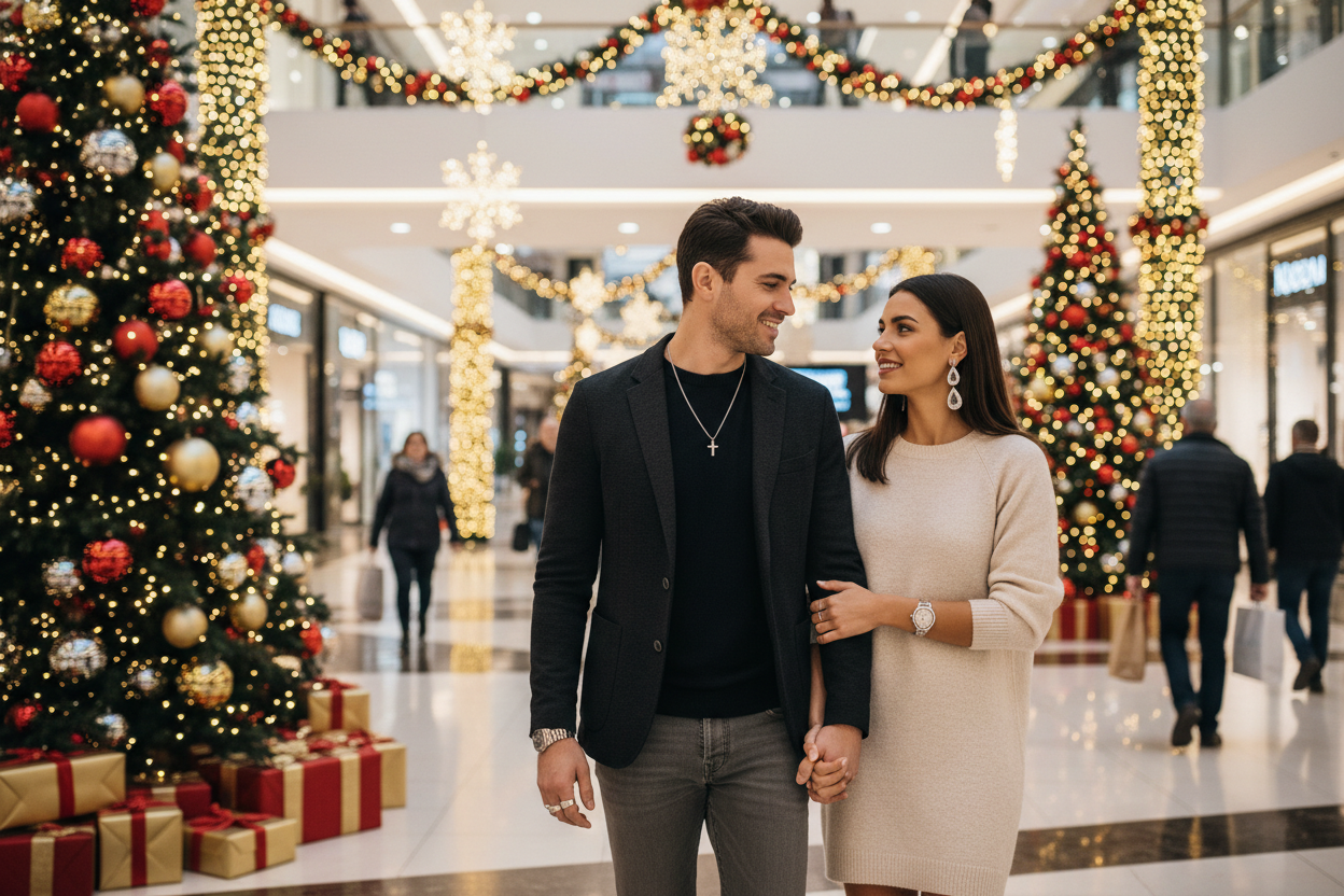 la chica lleve unos aretes de forma de gota pegados 